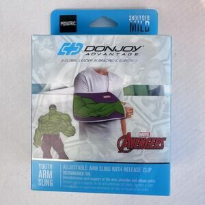 DonJoy Advantage Youth Arm Sling Pediatric Avengers Hulk Adjustable Support Kids